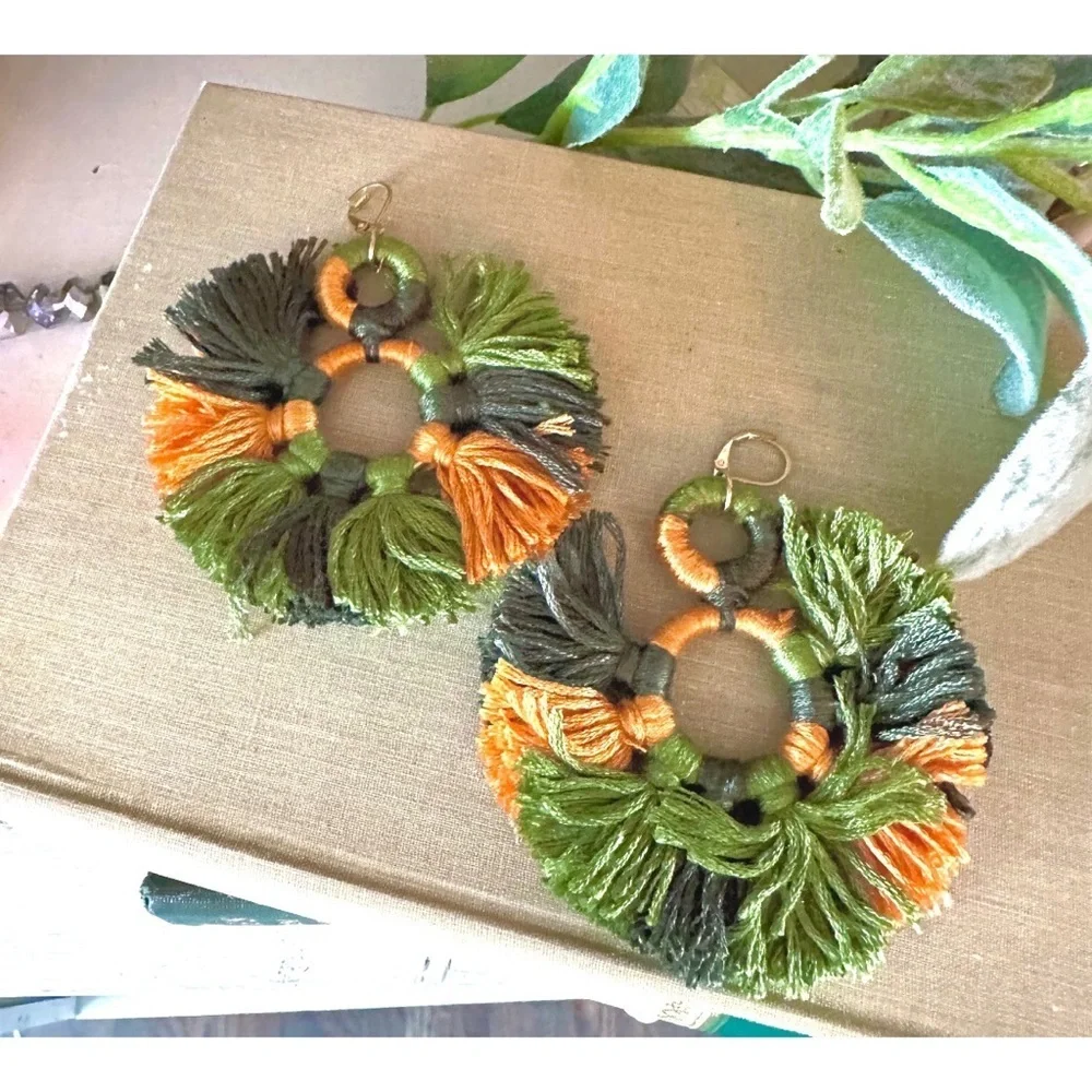 Tassel drop earrings